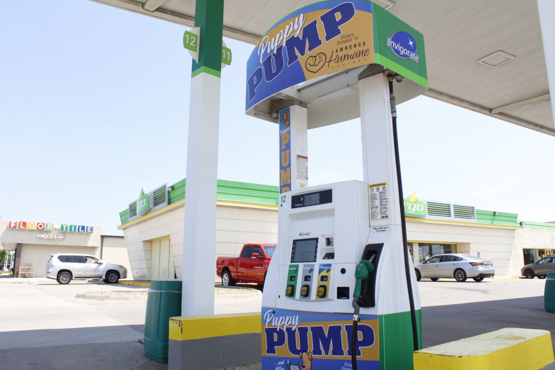 ‘Puppy Pumps’ at Lawrence BP station offer a new way to give back to